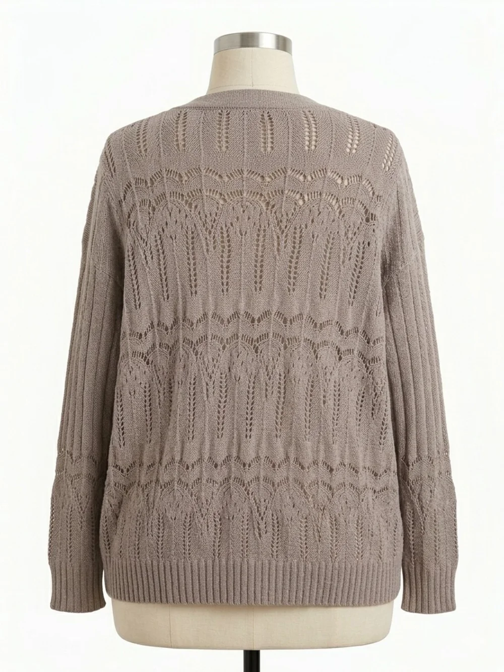 Torrid Open Stitch Pointelle Knit Button Front Cardigan Size 3 (22/24)